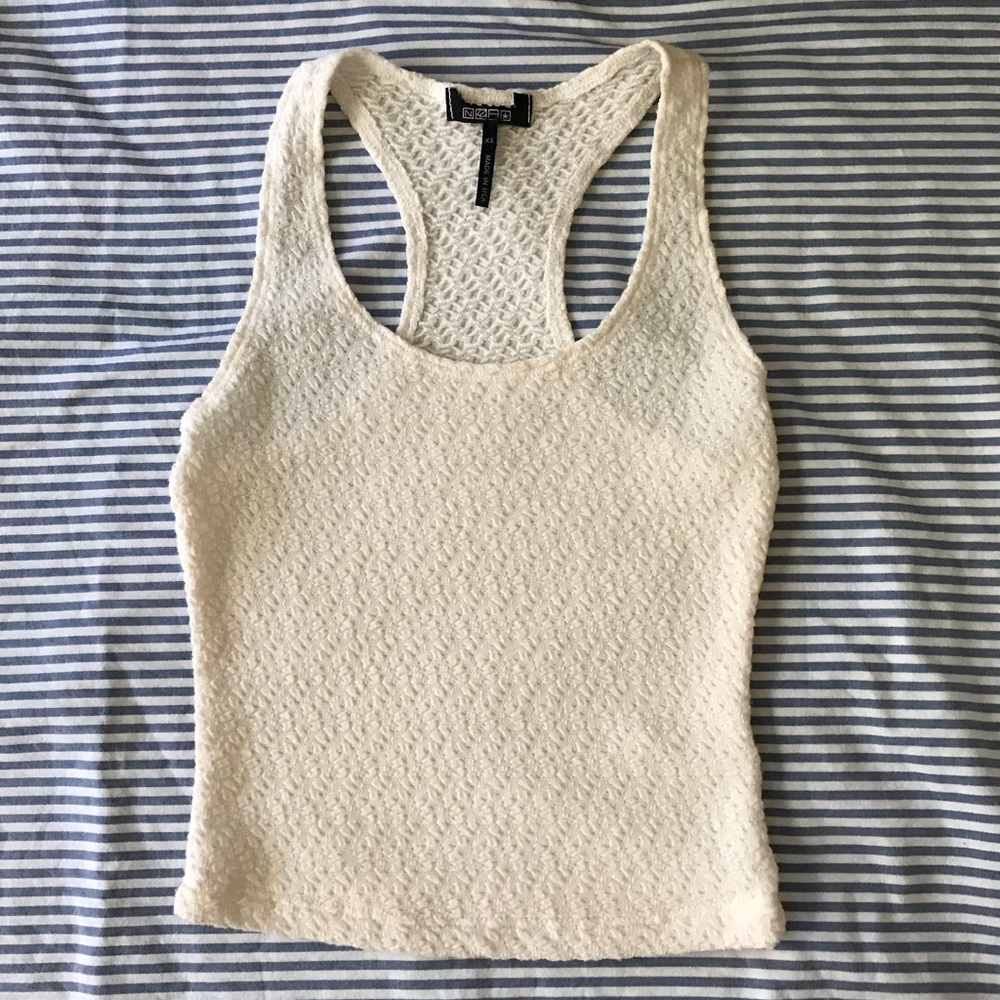 Cream croptop